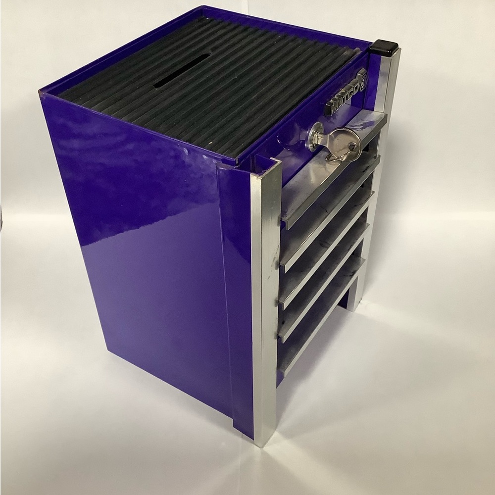 Matco promotional piggy bank Blue and Silver Tool Chest. - Picture 2 of 5